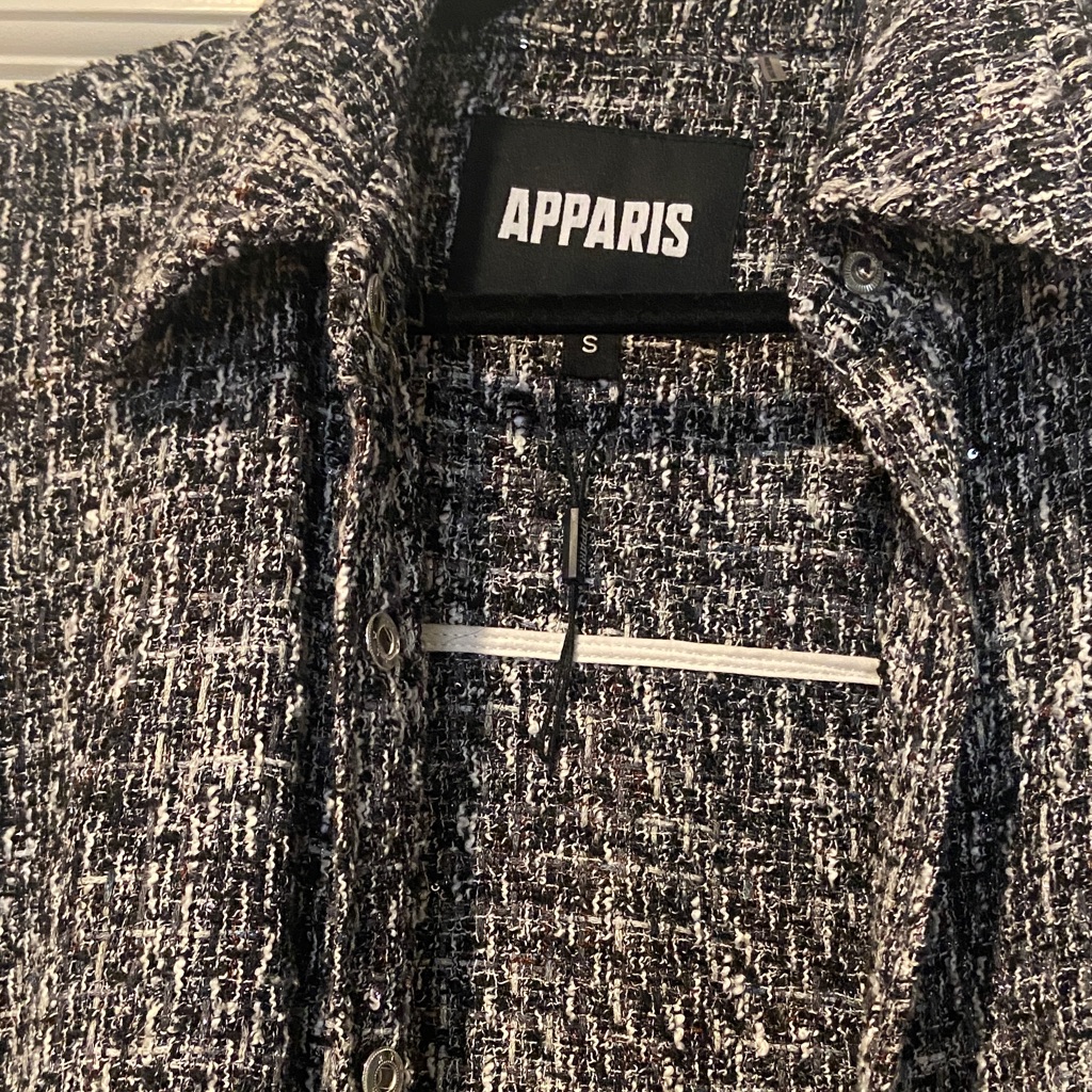 Apparis Tweed Black And White Blazer